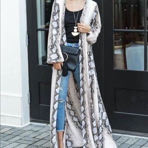 buddy love snakeskin floor duster